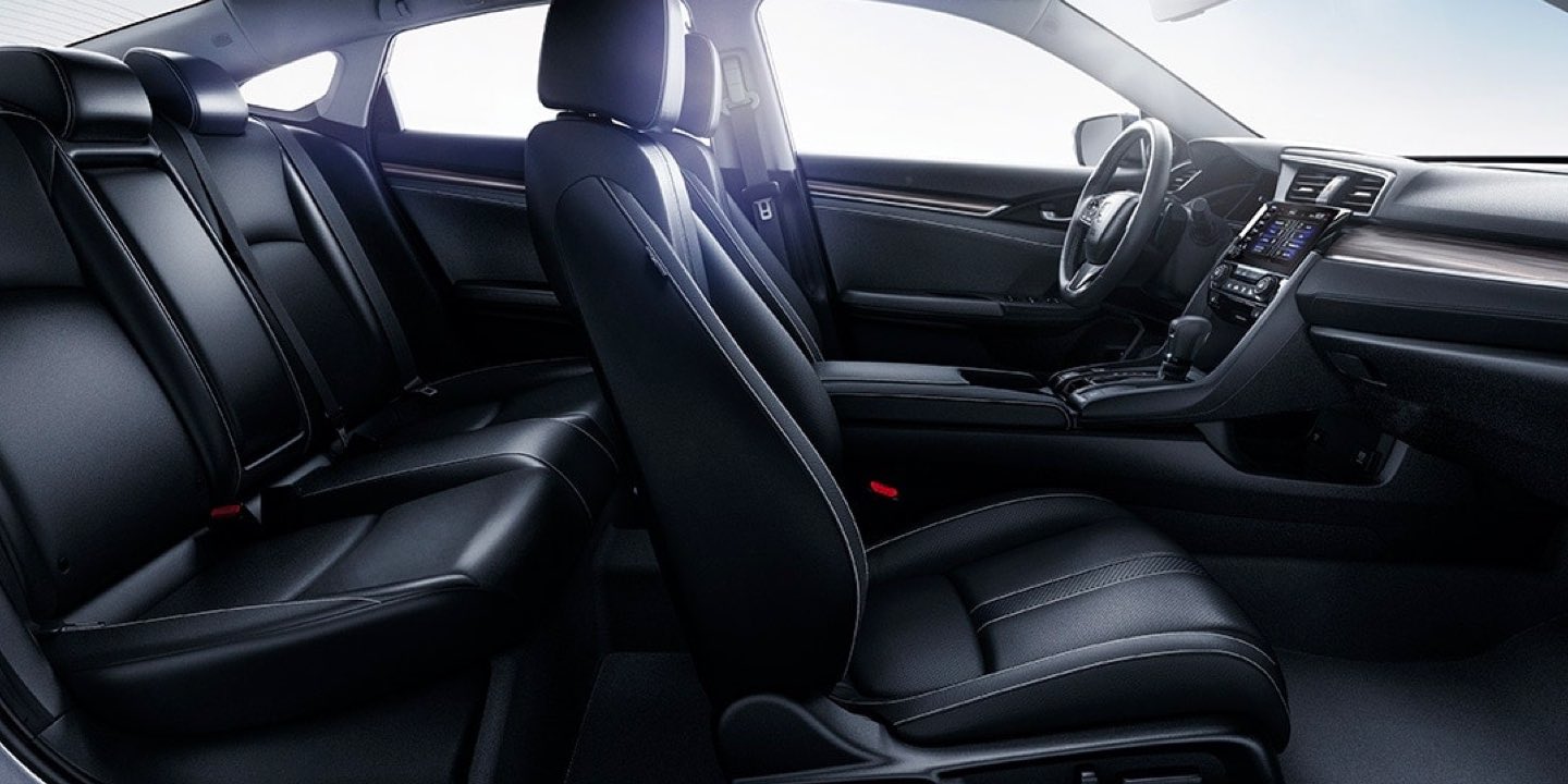 Interior shot of Civic